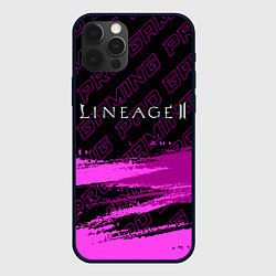 Чехол для iPhone 12 Pro Max Lineage 2 pro gaming: символ сверху, цвет: 3D-черный