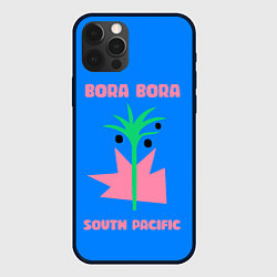 Чехол для iPhone 12 Pro Max Бора-Бора - Тихий океан, цвет: 3D-черный
