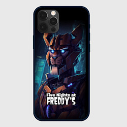 Чехол для iPhone 12 Pro Max Five Nights at Freddys Bonnie cyberpunk, цвет: 3D-черный