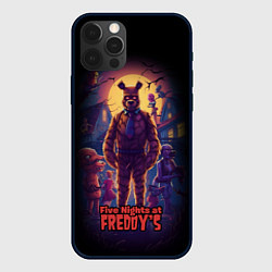 Чехол для iPhone 12 Pro Max Five Nights at Freddys horror, цвет: 3D-черный