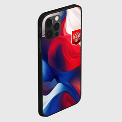 Чехол для iPhone 12 Pro Max Красный герб России, цвет: 3D-черный — фото 2