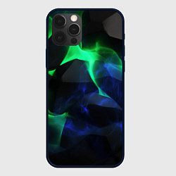 Чехол для iPhone 12 Pro Max Неоновая лава из плит, цвет: 3D-черный
