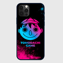 Чехол для iPhone 12 Pro Max Tomodachi Game - neon gradient, цвет: 3D-черный