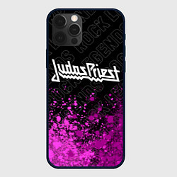 Чехол для iPhone 12 Pro Max Judas Priest rock legends: символ сверху, цвет: 3D-черный