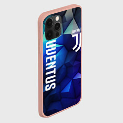 Чехол для iPhone 12 Pro Max Juventus logo blue, цвет: 3D-светло-розовый — фото 2
