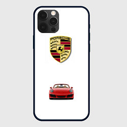 Чехол для iPhone 12 Pro Max Porsche car, цвет: 3D-черный