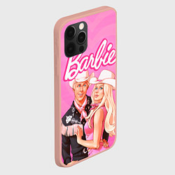 Чехол для iPhone 12 Pro Max Барби и Кен Фильм, цвет: 3D-светло-розовый — фото 2