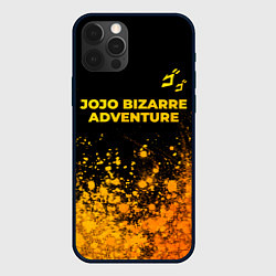 Чехол для iPhone 12 Pro Max JoJo Bizarre Adventure - gold gradient: символ све, цвет: 3D-черный