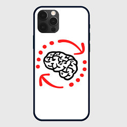 Чехол для iPhone 12 Pro Max Мозг долго загружает, цвет: 3D-черный