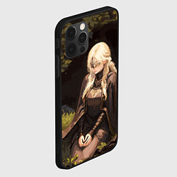 Чехол для iPhone 12 Pro Max Fire keeper - Dark souls 3, цвет: 3D-черный — фото 2