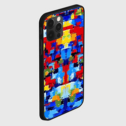 Чехол для iPhone 12 Pro Max Colorful abstraction - vogue - paint, цвет: 3D-черный — фото 2