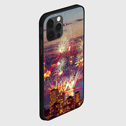 Чехол для iPhone 12 Pro Max Салют в ночном небе, цвет: 3D-черный — фото 2