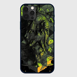 Чехол iPhone 12 Pro Max Зеленая абстрактная текстура