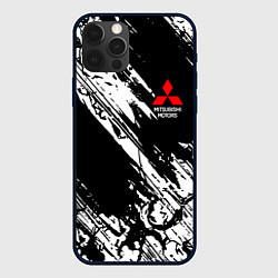Чехол для iPhone 12 Pro Max Mitsubishi - белый пятна, цвет: 3D-черный