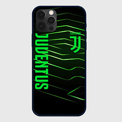 Чехол для iPhone 12 Pro Max Juventus 2 green logo, цвет: 3D-черный