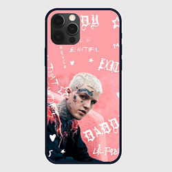 Чехол для iPhone 12 Pro Max Lil Peep тату розовый, цвет: 3D-черный