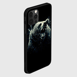 Чехол для iPhone 12 Pro Max Медведь разъярённый, цвет: 3D-черный — фото 2