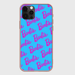 Чехол для iPhone 12 Pro Max Barbie pattern, цвет: 3D-светло-розовый