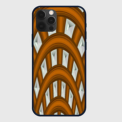 Чехол для iPhone 12 Pro Max Деревянные своды, цвет: 3D-черный
