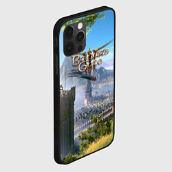 Чехол для iPhone 12 Pro Max Врата Балдура - Baldurs Gate 3, цвет: 3D-черный — фото 2