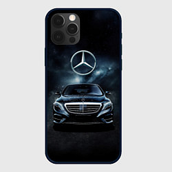 Чехол для iPhone 12 Pro Max Mercedes Benz black, цвет: 3D-черный