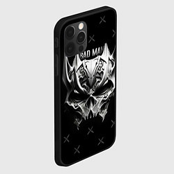 Чехол для iPhone 12 Pro Max Badman маска черепа, цвет: 3D-черный — фото 2