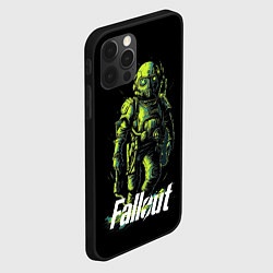 Чехол для iPhone 12 Pro Max Fallout green, цвет: 3D-черный — фото 2