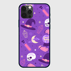 Чехол для iPhone 12 Pro Max Ведьмин узор, цвет: 3D-черный