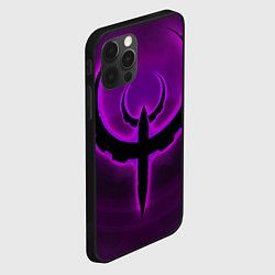 Чехол для iPhone 12 Pro Max Quake фиолетовый, цвет: 3D-черный — фото 2