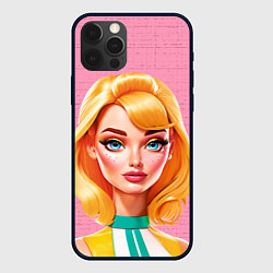 Чехол для iPhone 12 Pro Max Нейросеть - Барби аниме, цвет: 3D-черный