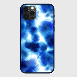 Чехол для iPhone 12 Pro Max Акварельные абстрактные пятна напоминающие космос, цвет: 3D-черный