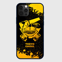 Чехол для iPhone 12 Pro Max Tokyo Ghoul - gold gradient, цвет: 3D-черный