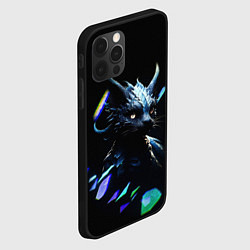 Чехол для iPhone 12 Pro Max Кот дракон, цвет: 3D-черный — фото 2