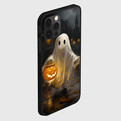 Чехол для iPhone 12 Pro Max Приведение с тыквой, цвет: 3D-черный — фото 2