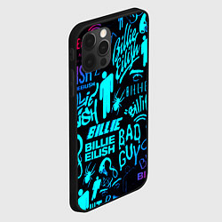 Чехол для iPhone 12 Pro Max Billie Eilish neon pattern, цвет: 3D-черный — фото 2