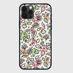 Чехол для iPhone 12 Pro Max Осень - бежевый, цвет: 3D-черный