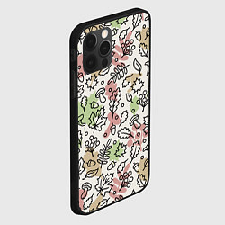 Чехол для iPhone 12 Pro Max Осень - бежевый, цвет: 3D-черный — фото 2
