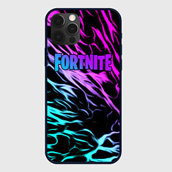 Чехол для iPhone 12 Pro Max Fortnite neon uniform, цвет: 3D-черный