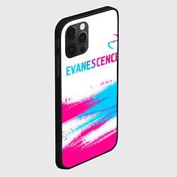 Чехол для iPhone 12 Pro Max Evanescence neon gradient style: символ сверху, цвет: 3D-черный — фото 2