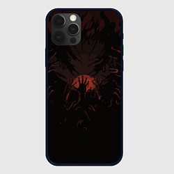 Чехол для iPhone 12 Pro Max Руки зомби на закате, цвет: 3D-черный