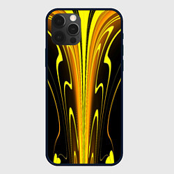 Чехол для iPhone 12 Pro Max Предупреждающая осиная расцветка, цвет: 3D-черный