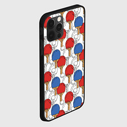 Чехол для iPhone 12 Pro Max Настольный теннис - ракетки, цвет: 3D-черный — фото 2