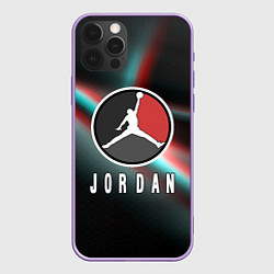 Чехол для iPhone 12 Pro Max Nba jordan sport, цвет: 3D-сиреневый