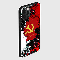 Чехол для iPhone 12 Pro Max Назад в СССР, цвет: 3D-черный — фото 2