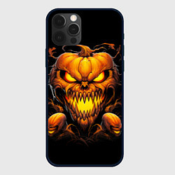 Чехол для iPhone 12 Pro Max Evil pumpkin, цвет: 3D-черный