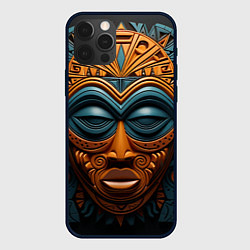Чехол для iPhone 12 Pro Max Африканские маски, цвет: 3D-черный
