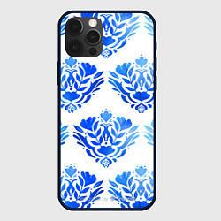 Чехол для iPhone 12 Pro Max Floral pattern - watercolor, цвет: 3D-черный