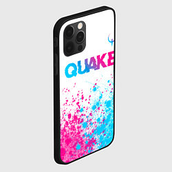 Чехол для iPhone 12 Pro Max Quake neon gradient style посередине, цвет: 3D-черный — фото 2