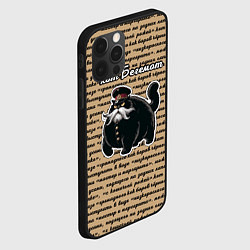 Чехол для iPhone 12 Pro Max Булгаковский кот Бегемот, цвет: 3D-черный — фото 2