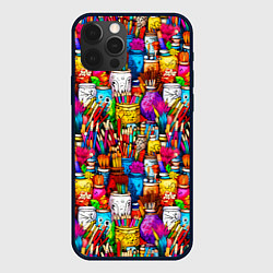 Чехол для iPhone 12 Pro Max Набор художника, цвет: 3D-черный